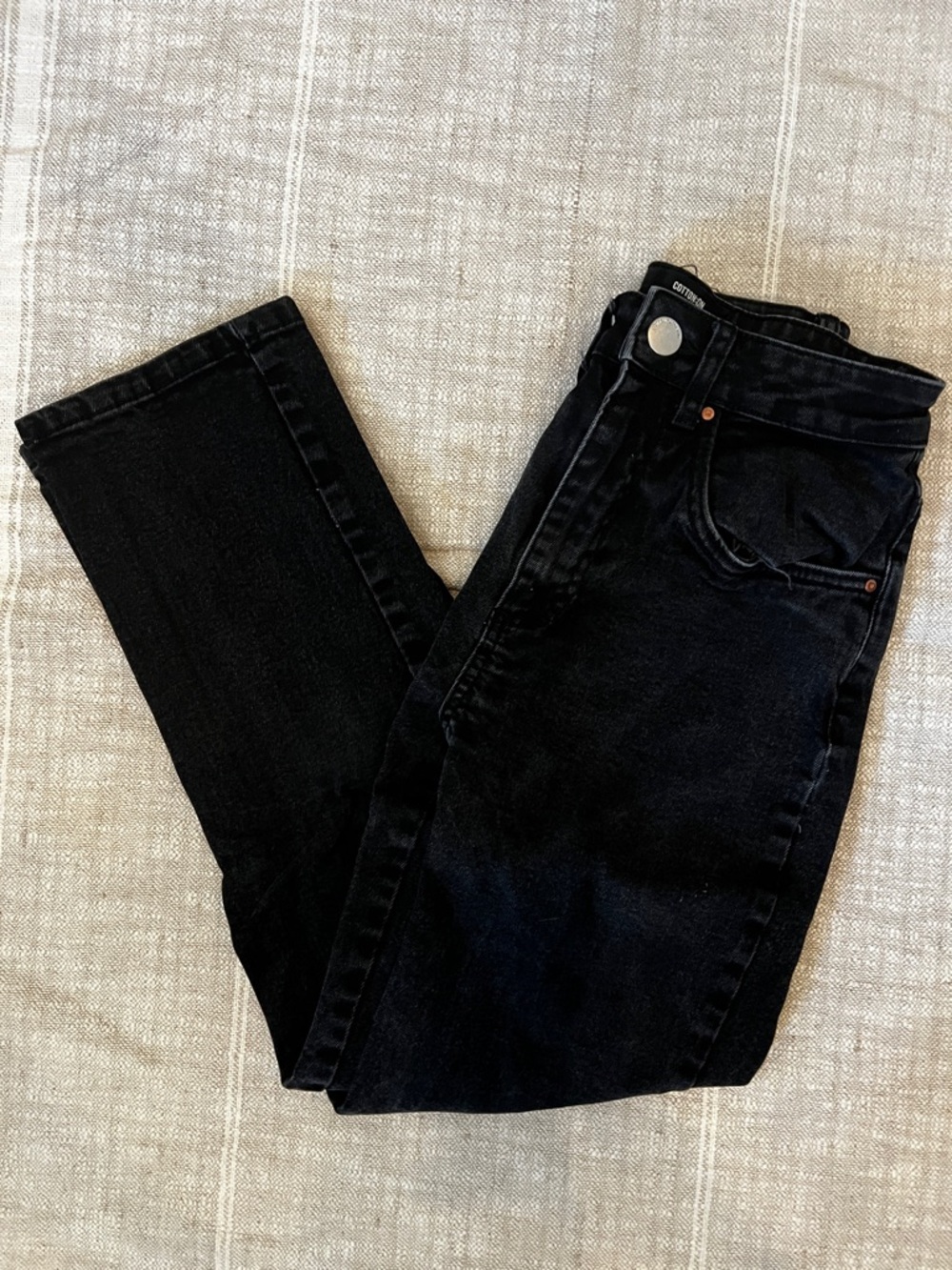 Cotton On Black Straight Leg Women Jeans